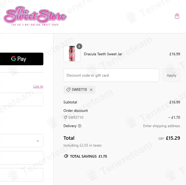 The Sweet Store coupon code: 10% off with SWEET10. Tested and valid as 1 year ago.