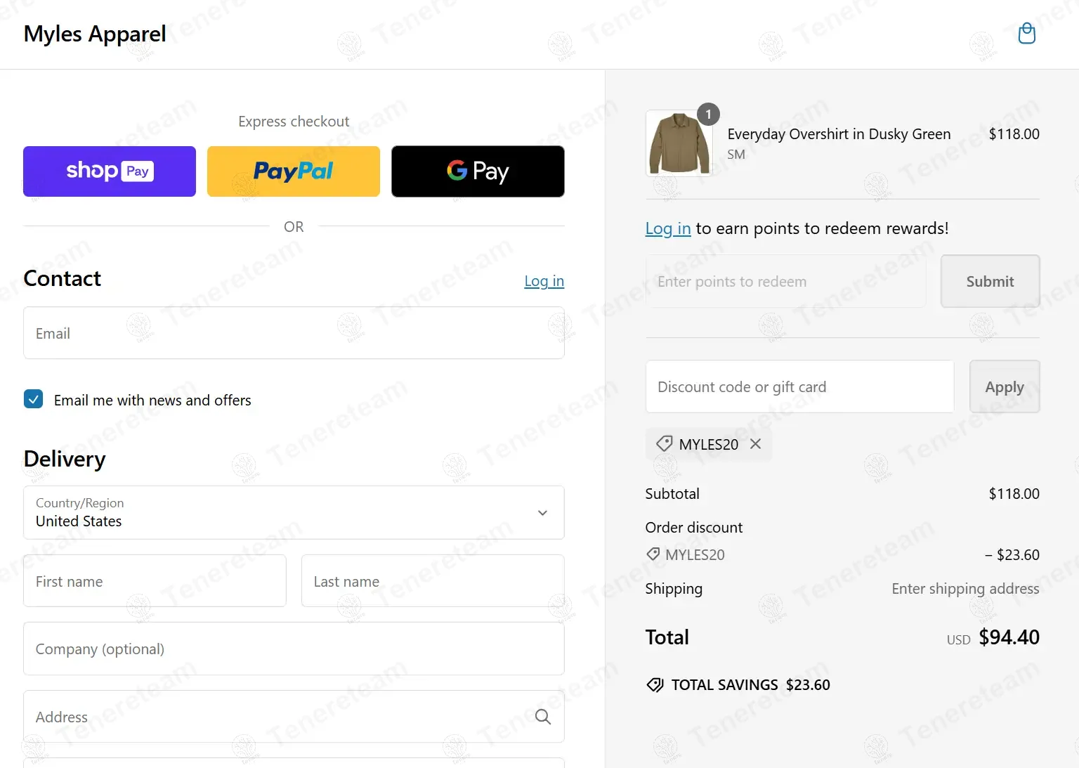 Myles Apparel coupon code: 20% off with MYLES20. Tested and valid as 7 months ago.