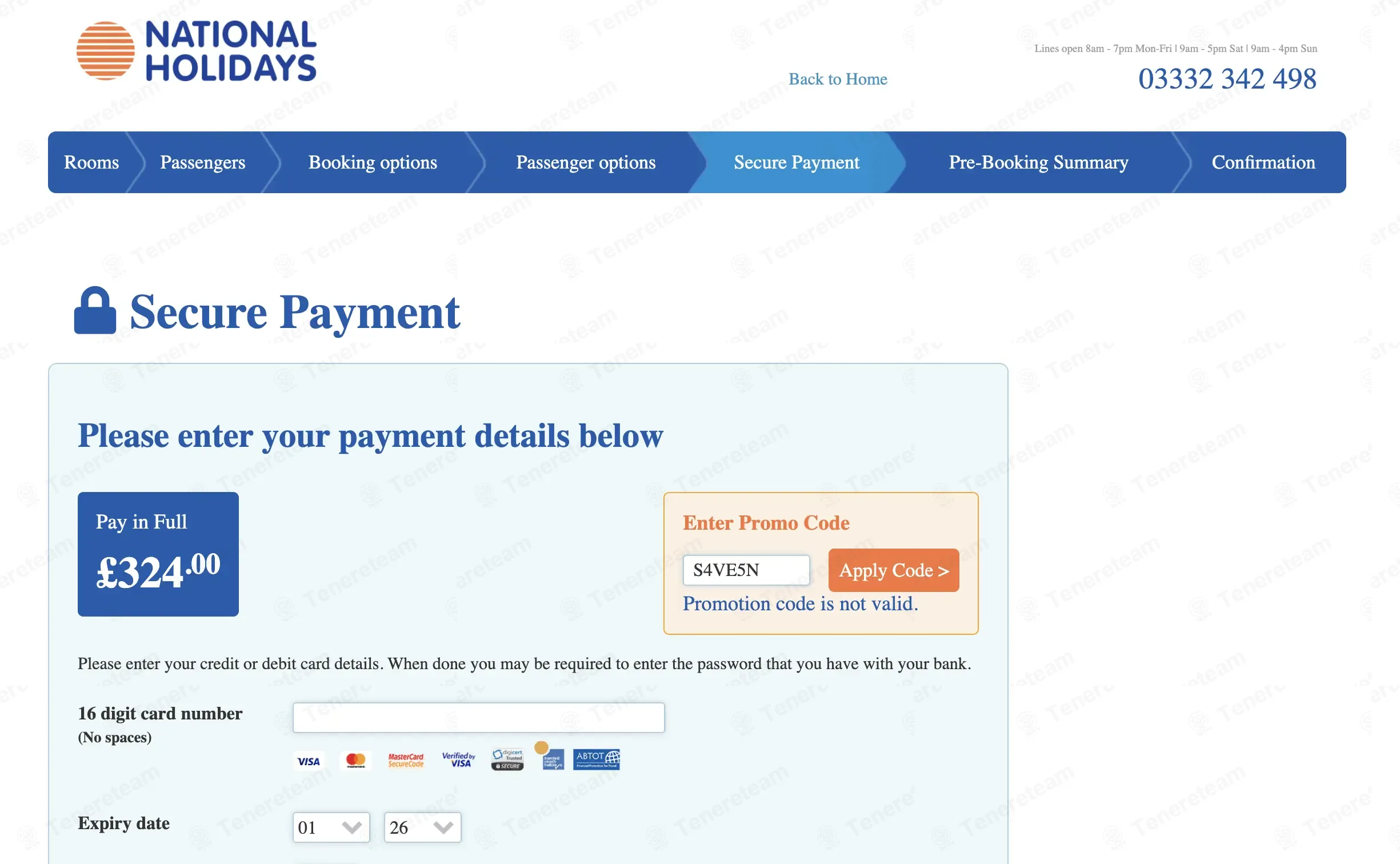 National Holidays UK coupon code: 5% off with S4VE5N. Tested and valid as 5 months ago.