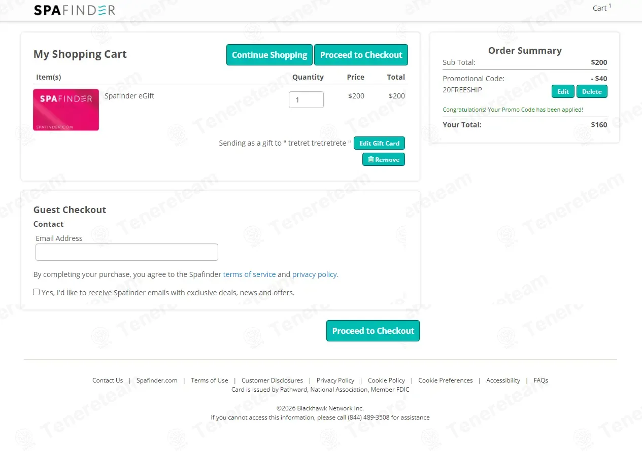 SpaFinder coupon code: 20% off with 20FREESHIP. Tested and valid as 2 months ago.