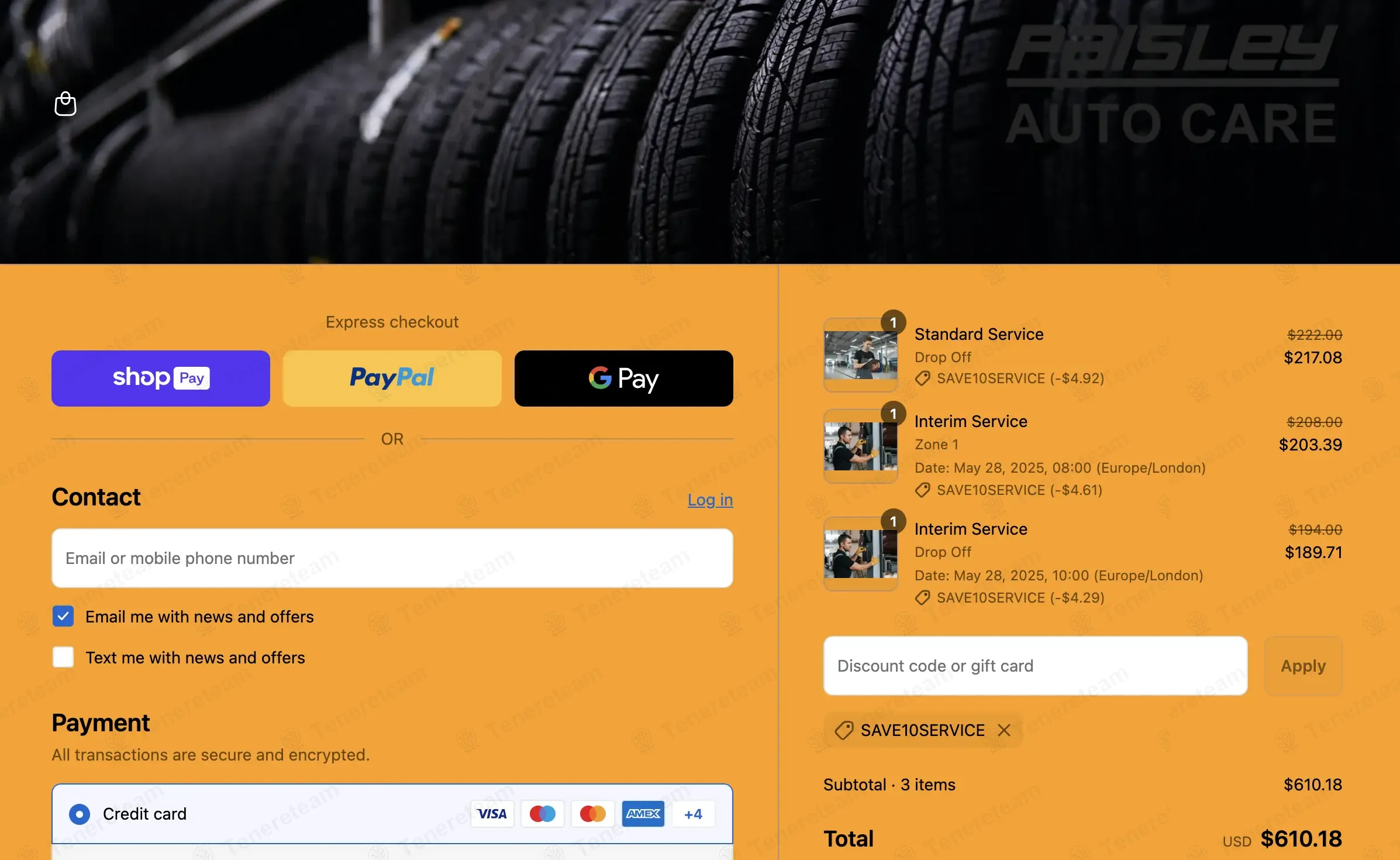 Paisley Autocare coupon code: £10 off with SAVE10SERVICE. Tested and valid as 1 year ago.