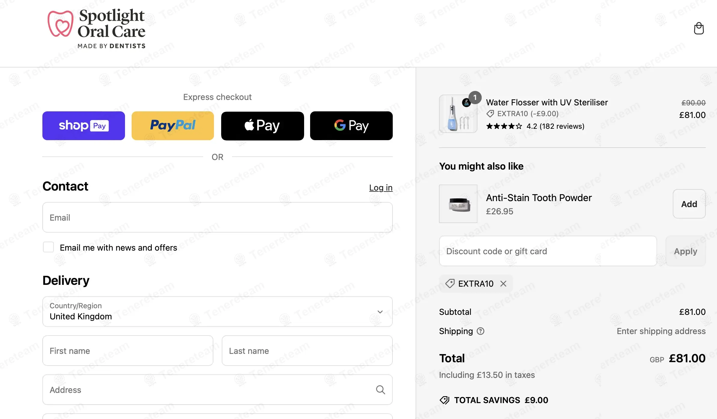 Spotlight Oral Care UK coupon code: 10% off with EXTRA10. Tested and valid as 1 year ago.