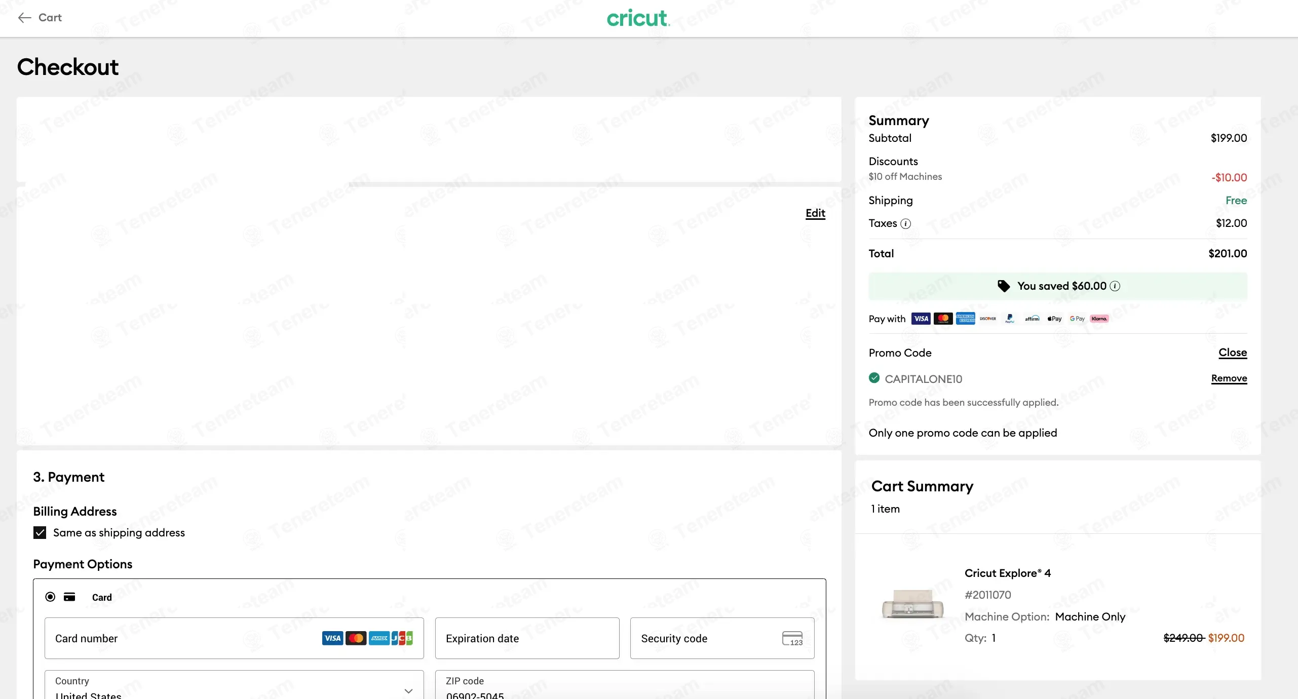Cricut coupon code: $10 off with CapitalOne10. Tested and valid as 3 weeks ago.