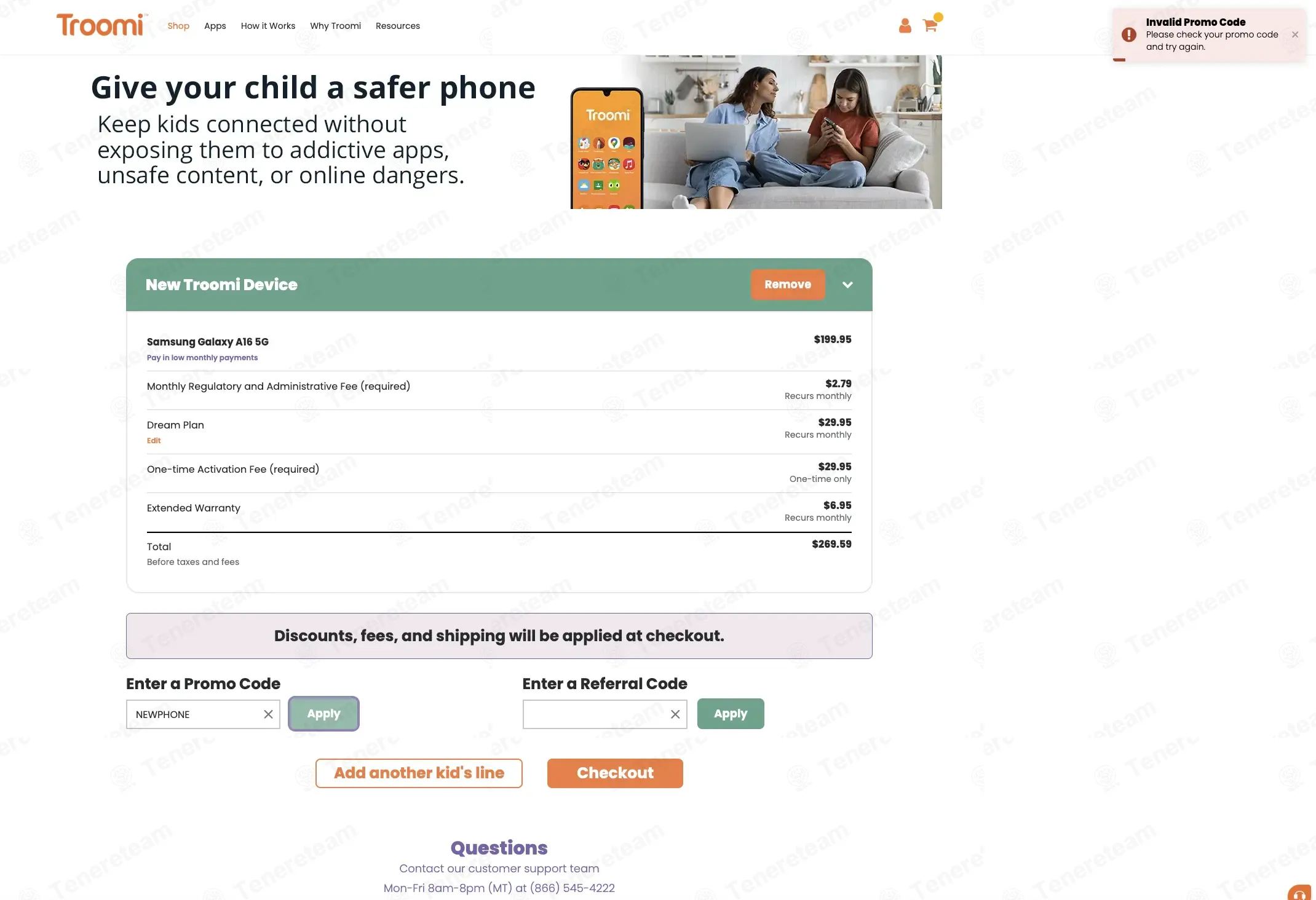 Troomi coupon code: 80% off with NEWPHONE. Tested and valid as 1 month ago.