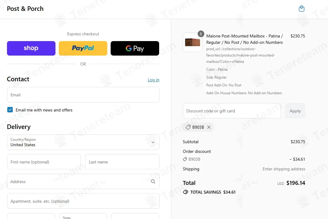 Modern Aspect Shop coupon code: 15% off with B903B. Tested and valid as 9 months ago.