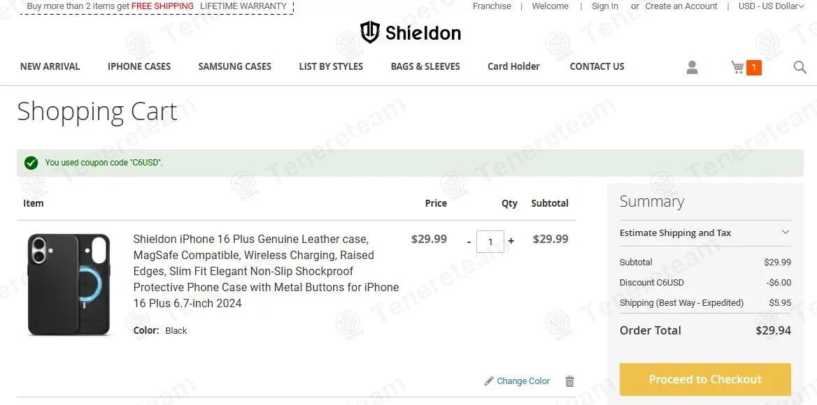 Shieldon coupon code: $6 off with C6USD. Tested and valid as 1 year ago.
