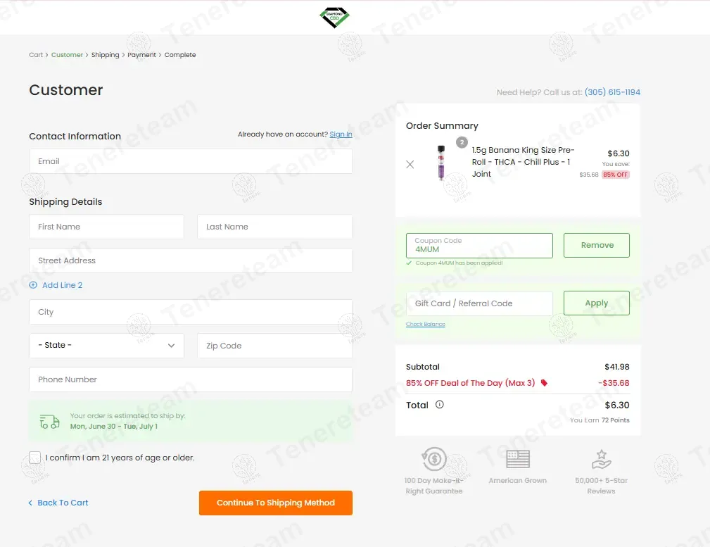 Diamond CBD coupon code: 40% off with 4mum. Tested and valid as 11 months ago.
