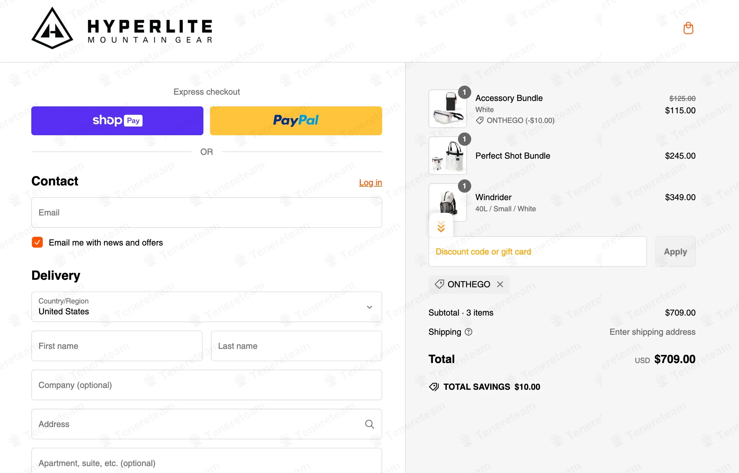 Hyperlite Mountain Gear coupon code: $20 off with PERFECTSHOT. Tested and valid as 10 months ago.