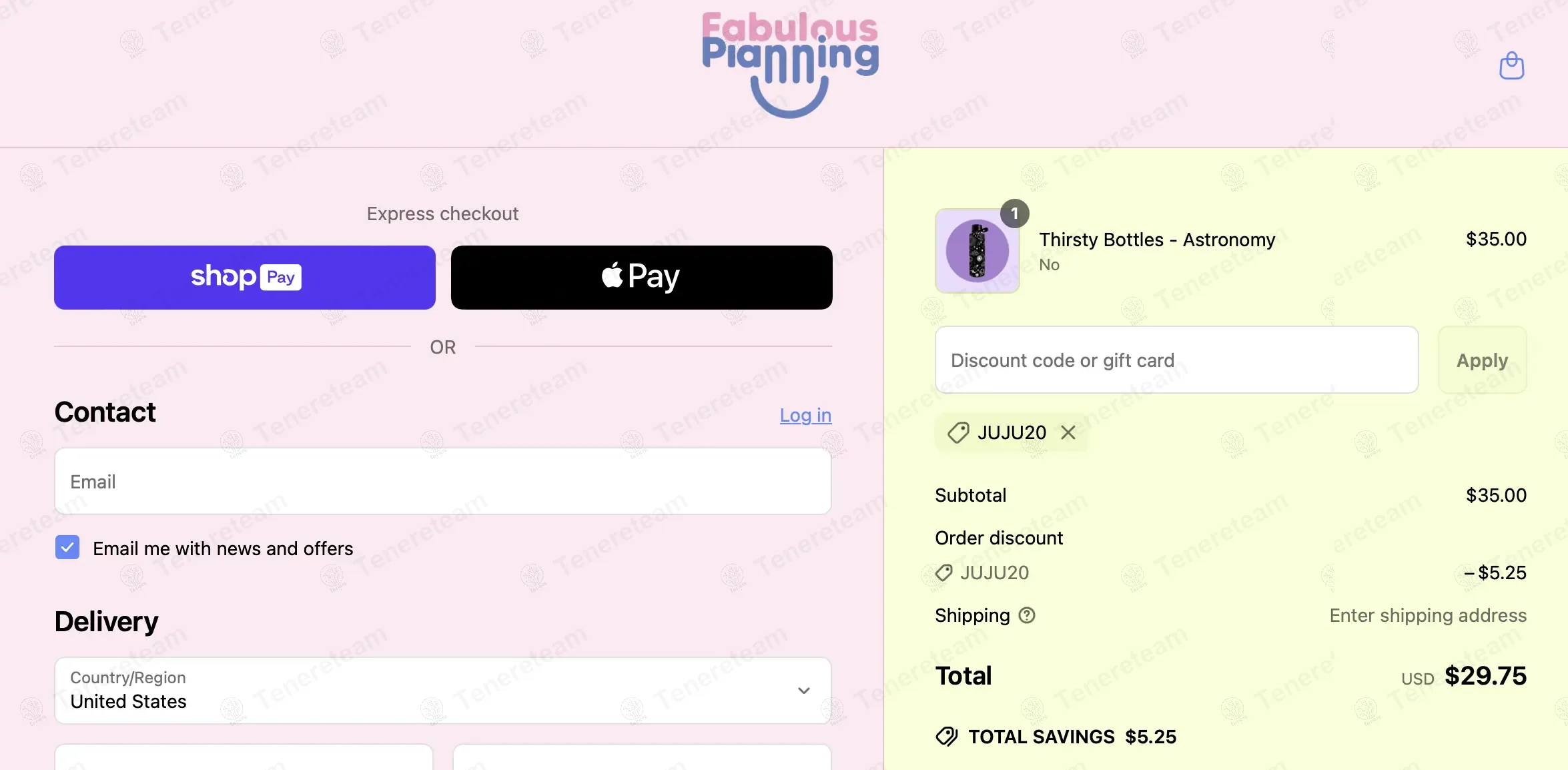 Fabulous Planning coupon code: 15% off with JUJU20. Tested and valid as 10 months ago.