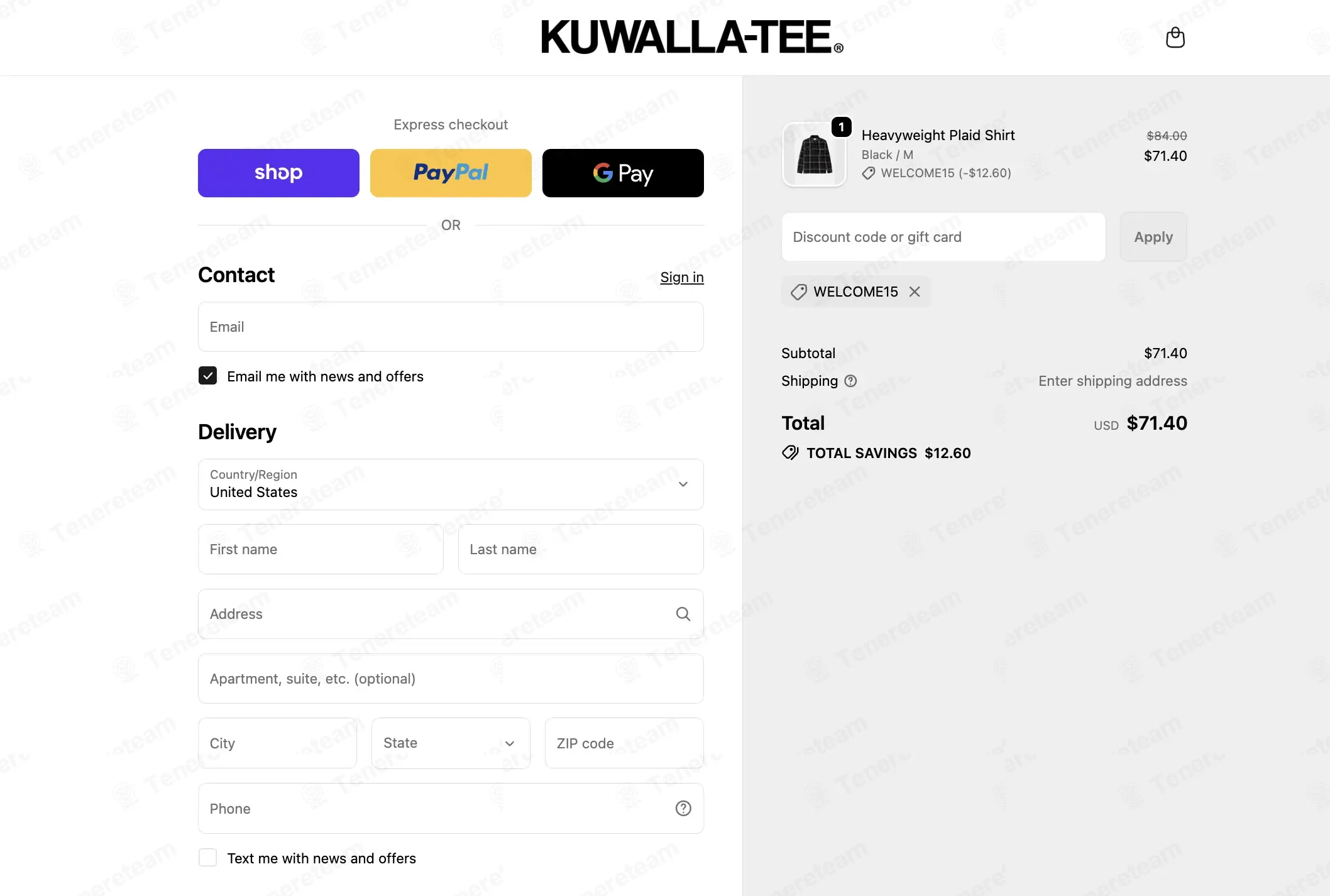Kuwalla Tee apply coupon code