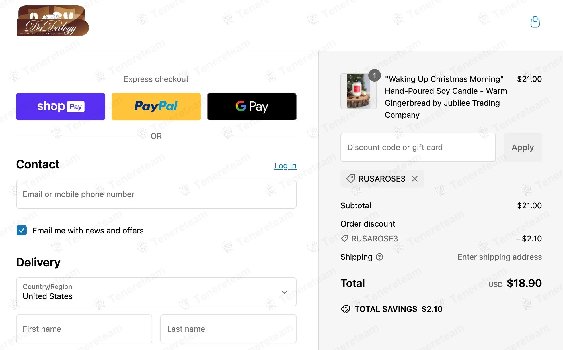 Dadalogy coupon code: 30% off with RUSAROSE3. Tested and valid as 1 year ago.