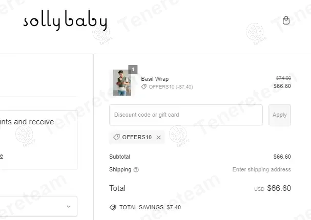 Solly Baby coupon code: 10% off with OFFERS10. Tested and valid as 1 year ago.