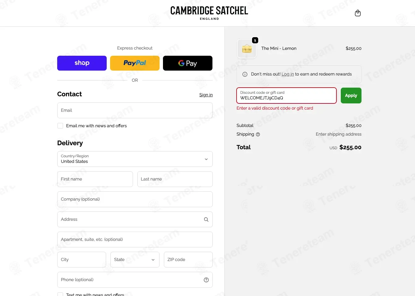 The Cambridge Satchel Cos coupon code: 10% off with WELCOMEJTJ9CD4Q. Tested and valid as 5 days ago.