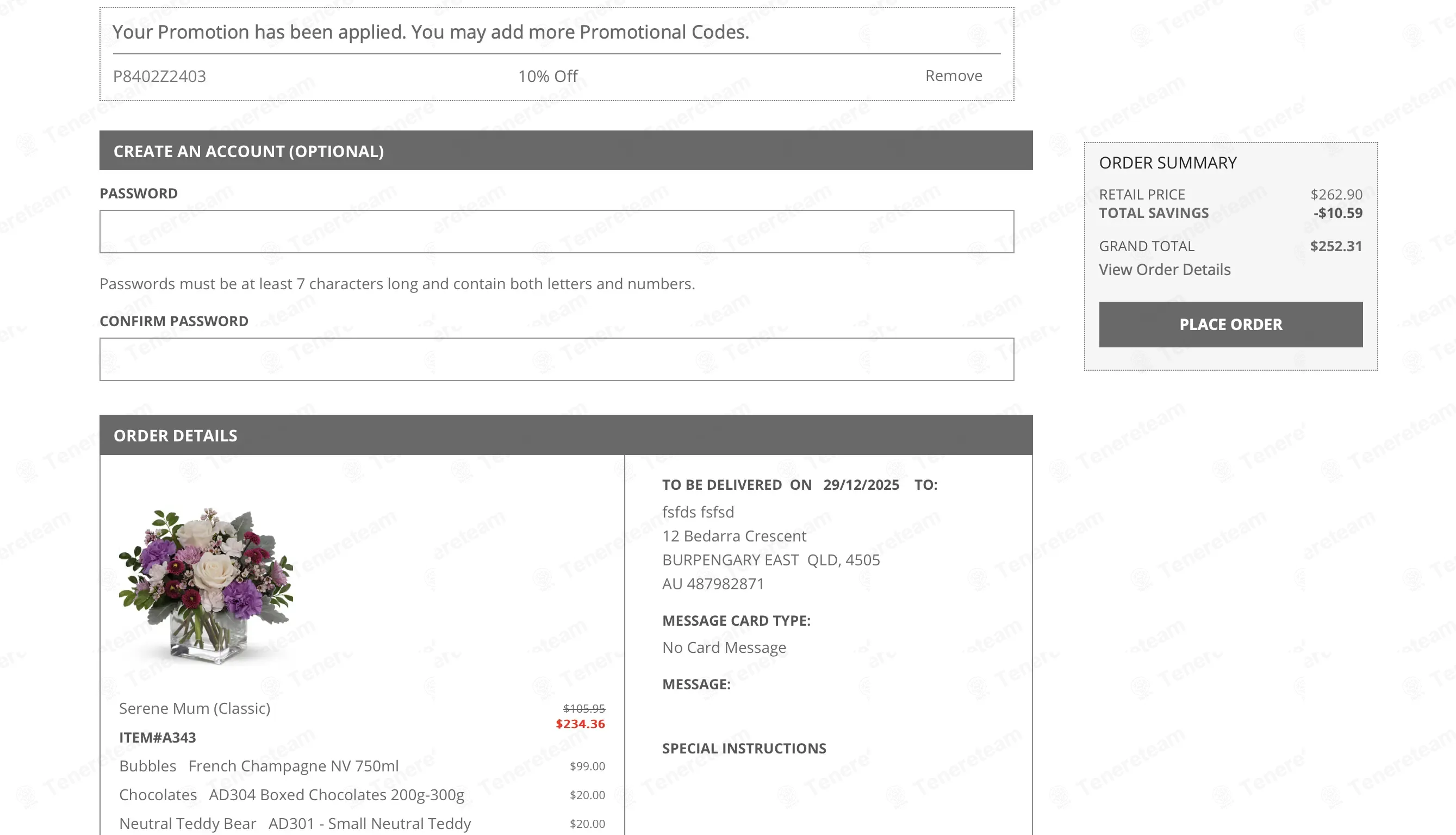 Petals Network AU coupon code: 10% off with P8402Z2403. Tested and valid as 3 weeks ago.