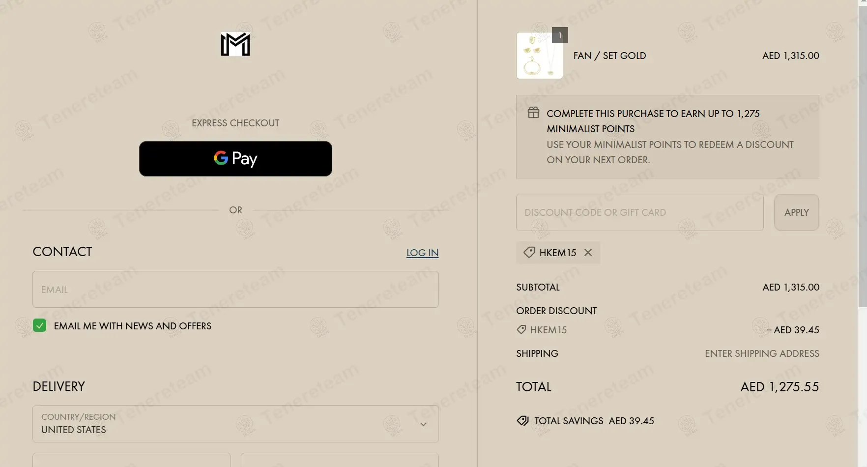 The Minimalist Avenue coupon code: 15% off with HKEM15. Tested and valid as 1 year ago.