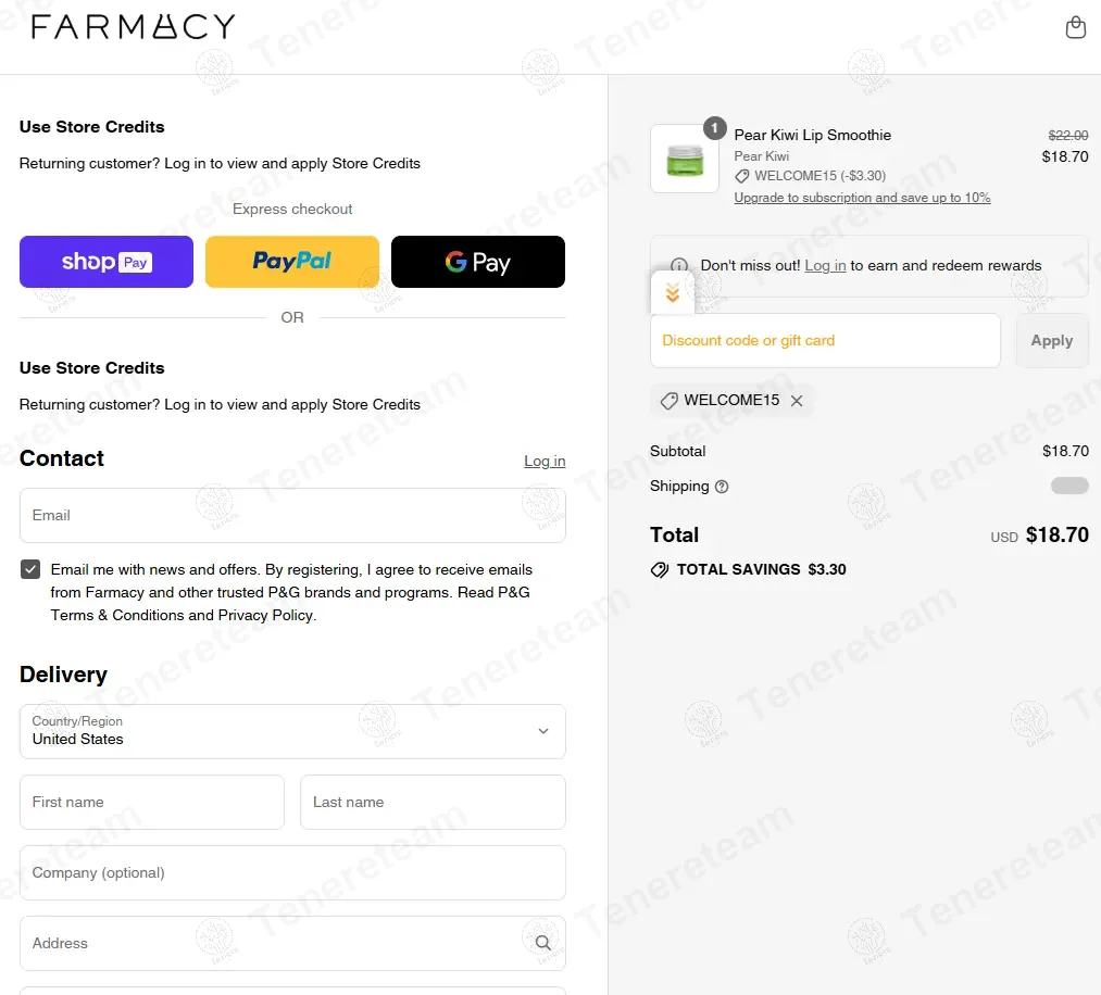 Farmacy Beauty coupon code: 15% off with WELCOME15. Tested and valid as 6 months ago.