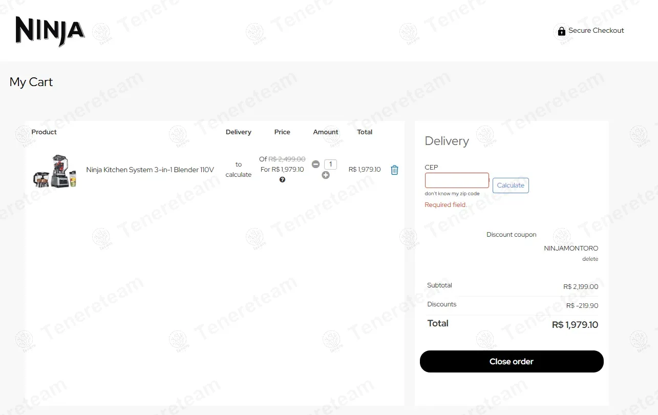 Ninja Brazil Store BR coupon code: 10% off with NINJAMONTORO. Tested and valid as 11 months ago.