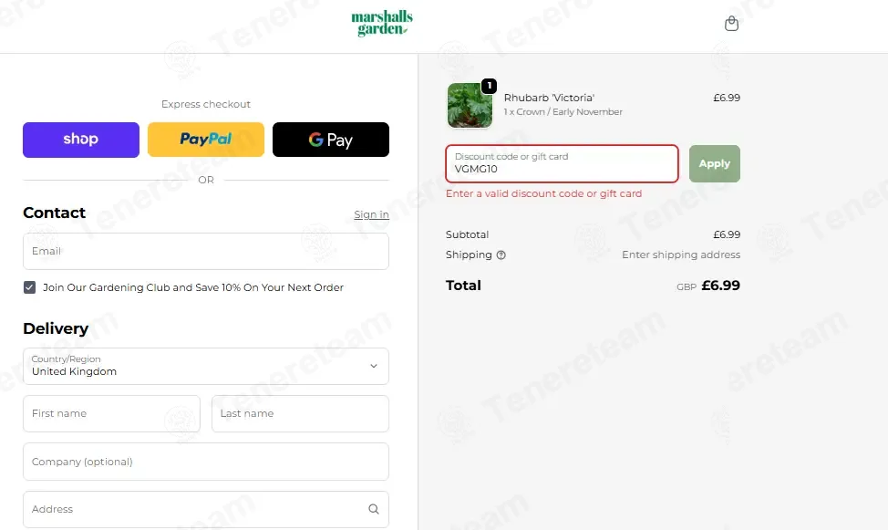 Marshalls Garden coupon code: 10% off with VGMG10. Tested and valid as 1 week ago.