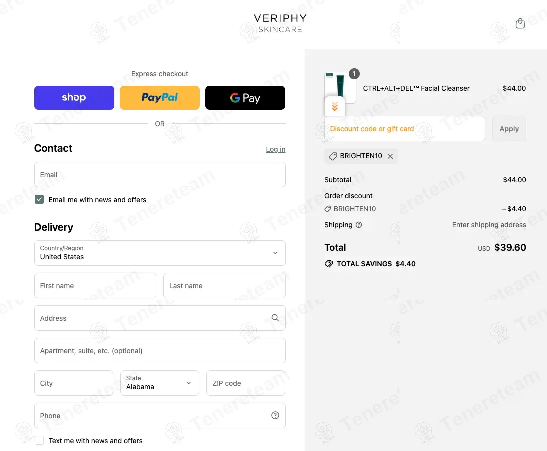 Veriphy Skincare coupon code: 10% off with BRIGHTEN10. Tested and valid as 11 months ago.