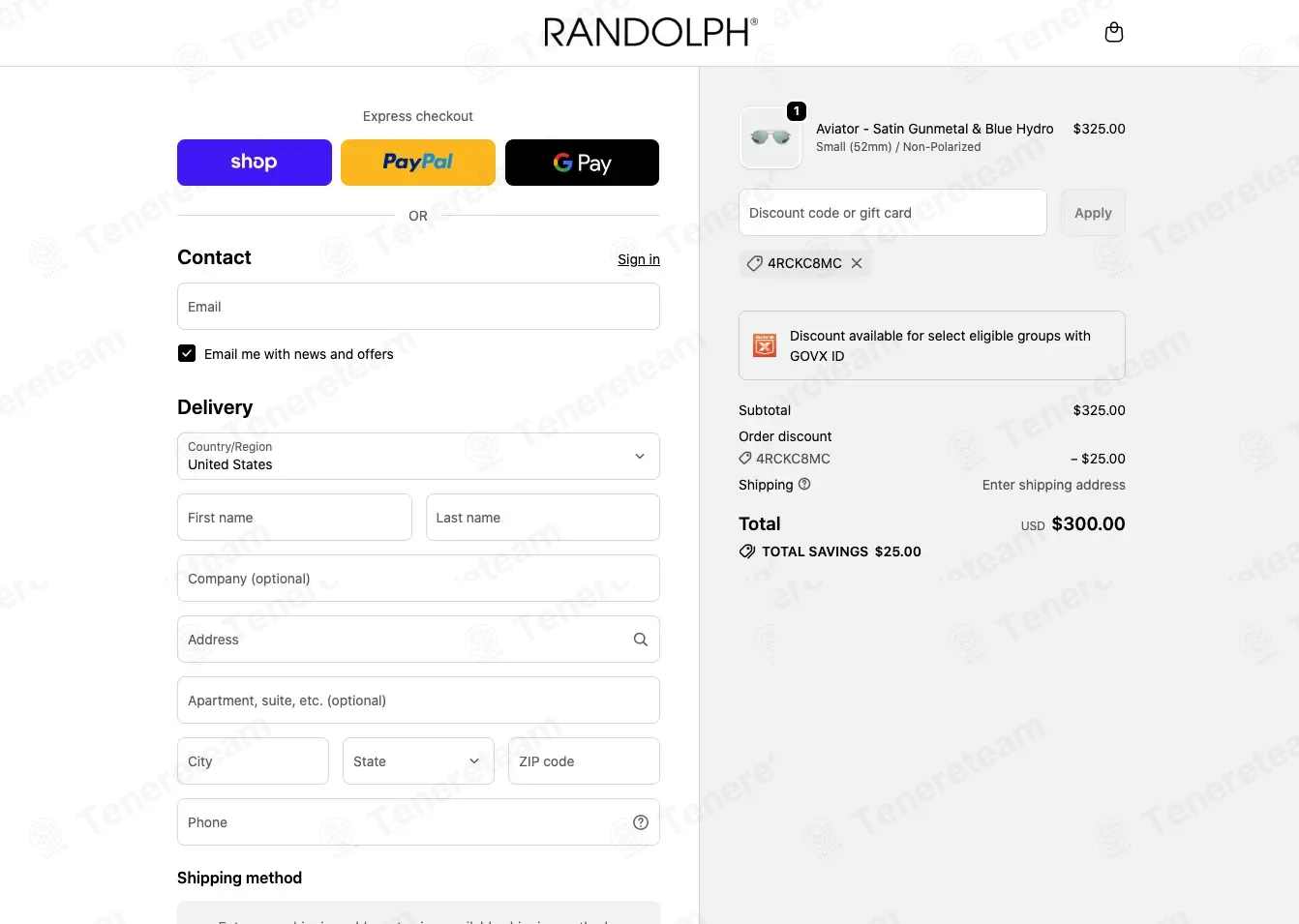 Randolph USA coupon code: $25 off with 4RCKC8MC. Tested and valid as 52 seconds ago.
