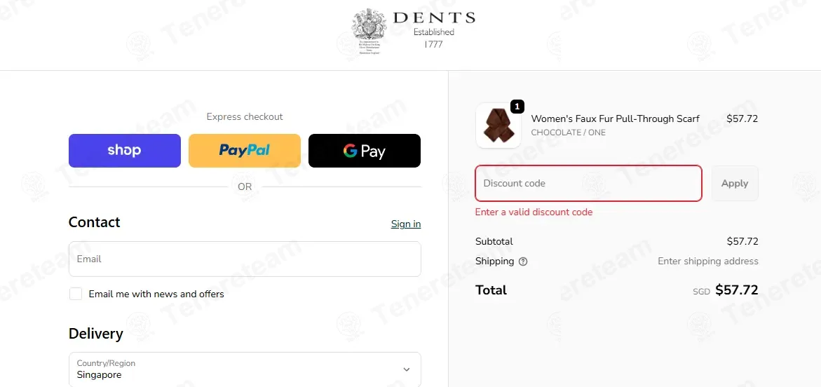 Dents Gloves US coupon code: 10% off with SAVOO10. Tested and valid as 2 months ago.