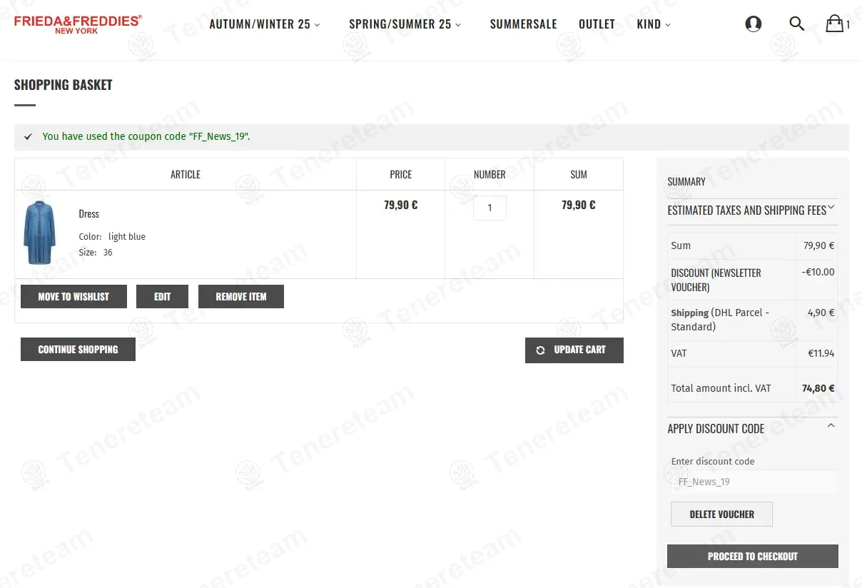 Frieda-freddies coupon code: €10 off with FF_News_19. Tested and valid as 11 months ago.