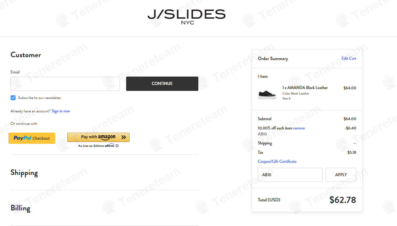 Jslides Footwear coupon code: 10% off with AB10. Tested and valid as 1 year ago.
