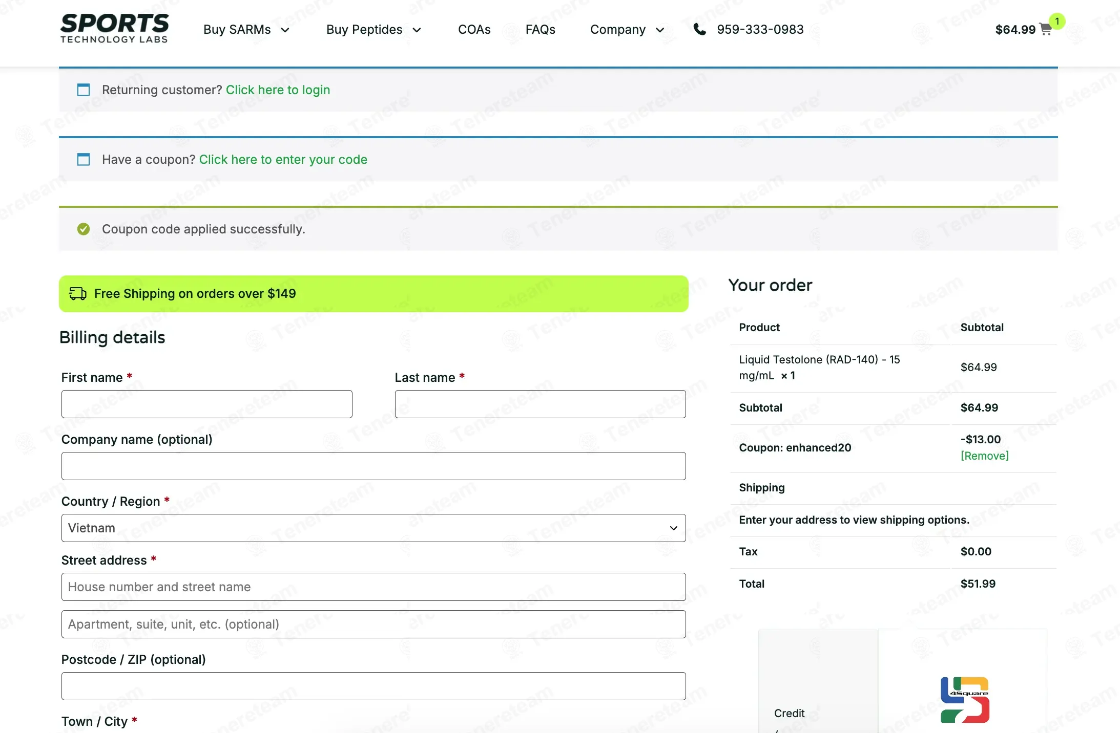 Sports Technology Labs coupon code re-checked and confirmed working at checkout