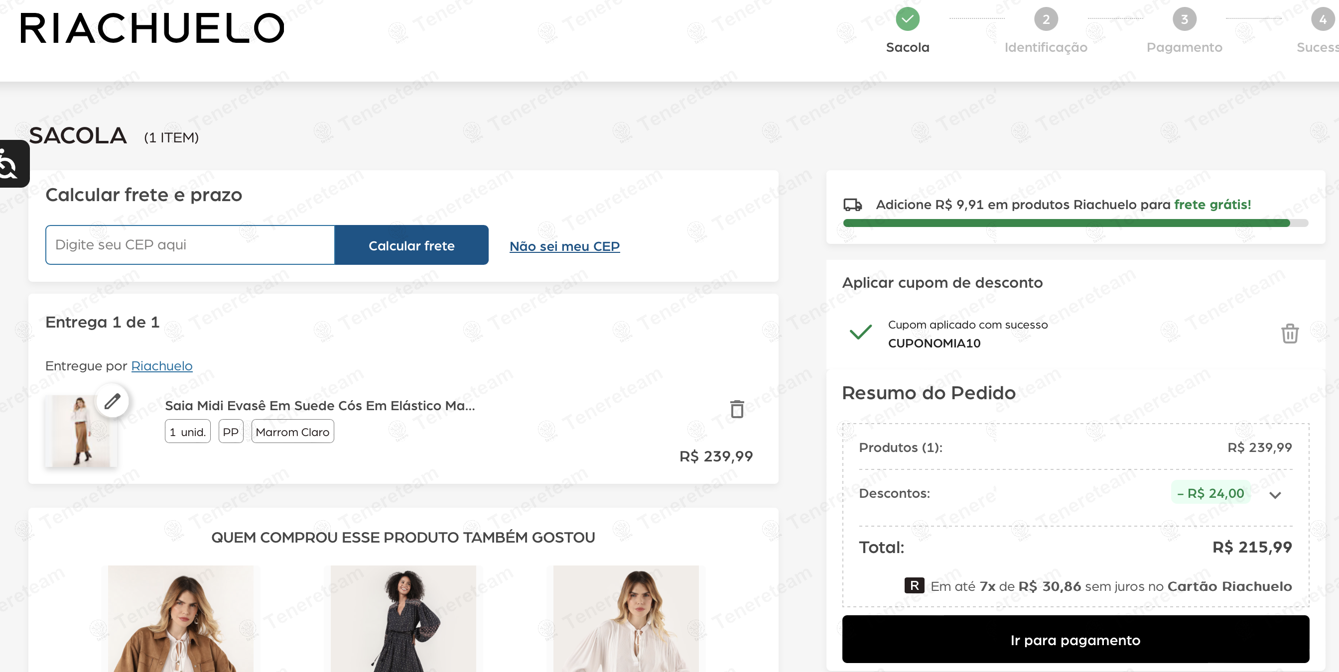 Riachuelo BR apply coupon code