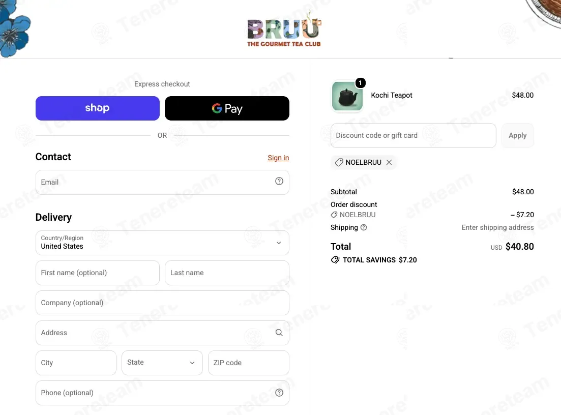 Bruu coupon code: 15% off with NOELBRUU. Tested and valid as 3 days ago.