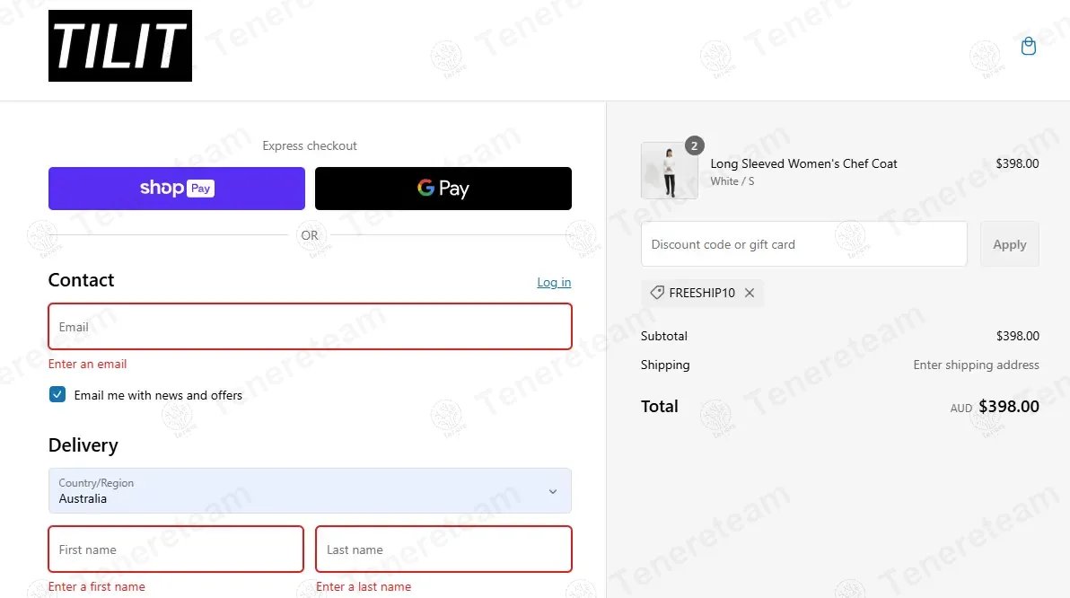 Tilit coupon code: 10% off with WELCOME10. Tested and valid as 9 months ago.