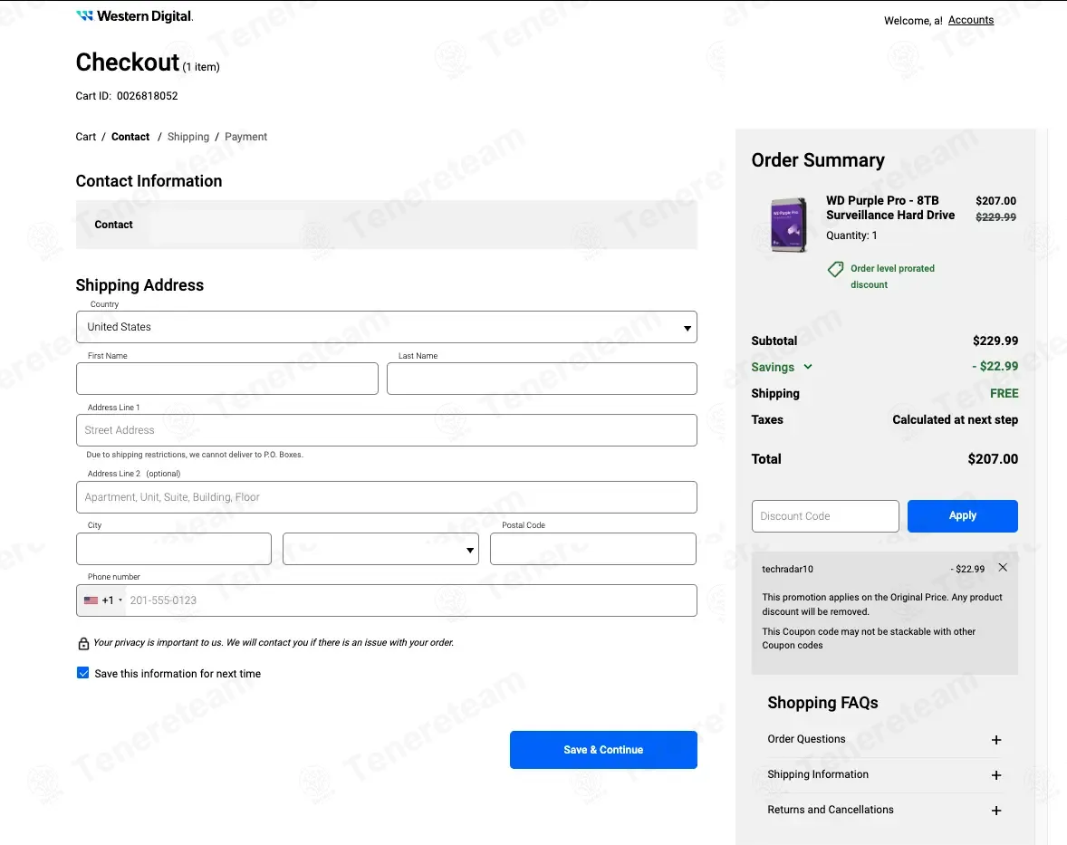 Western Digital coupon code: 10% off with techradar10. Tested and valid as 5 months ago.