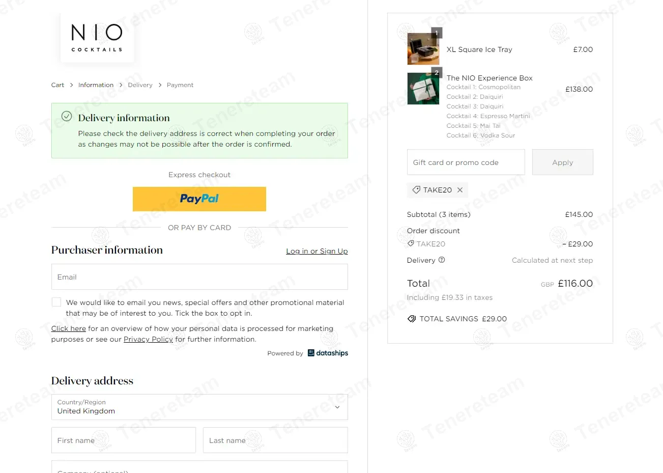 Nio Cocktails UK coupon code: 20% off with take20. Tested and valid as 1 year ago.