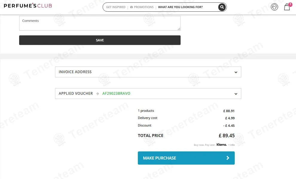 Perfumes Club UK coupon code: 5% off with AF29023BRAVO. Tested and valid as 11 months ago.