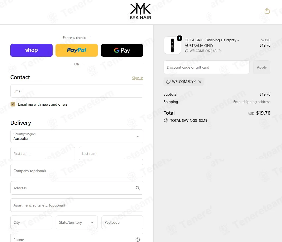 KYK Hair Care coupon code: 10% off with WELCOMEKYK. Tested and valid as 7 months ago.