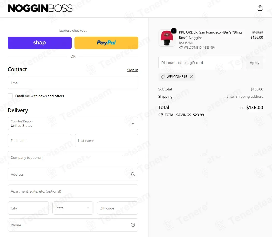 Noggin Boss coupon code: 15% off with WELCOME15. Tested and valid as 8 months ago.