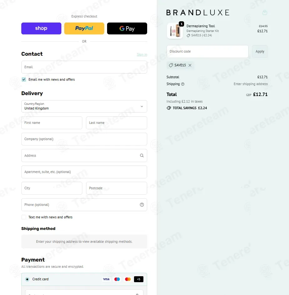 The Brand Luxe coupon code: 15% off with SAVE15. Tested and valid as 4 months ago.