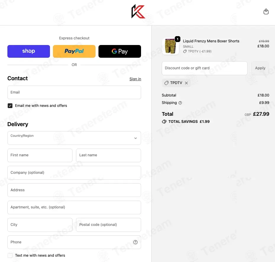 Kecks coupon code: 10% off with TPDTV. Tested and valid as 7 months ago.