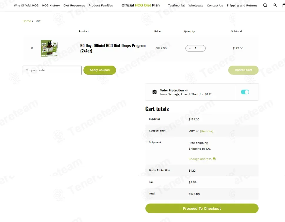 Official HCG Diet Plan coupon code: 10% off with RMN. Tested and valid as 4 days ago.