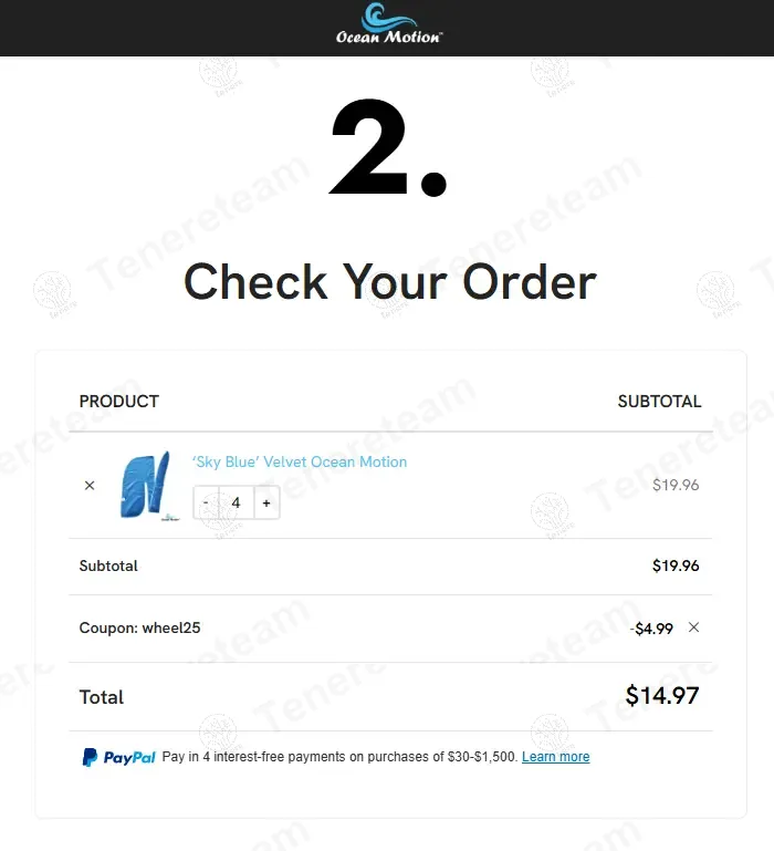Ocean Motion coupon code: 25% off with Wheel25. Tested and valid as 11 months ago.