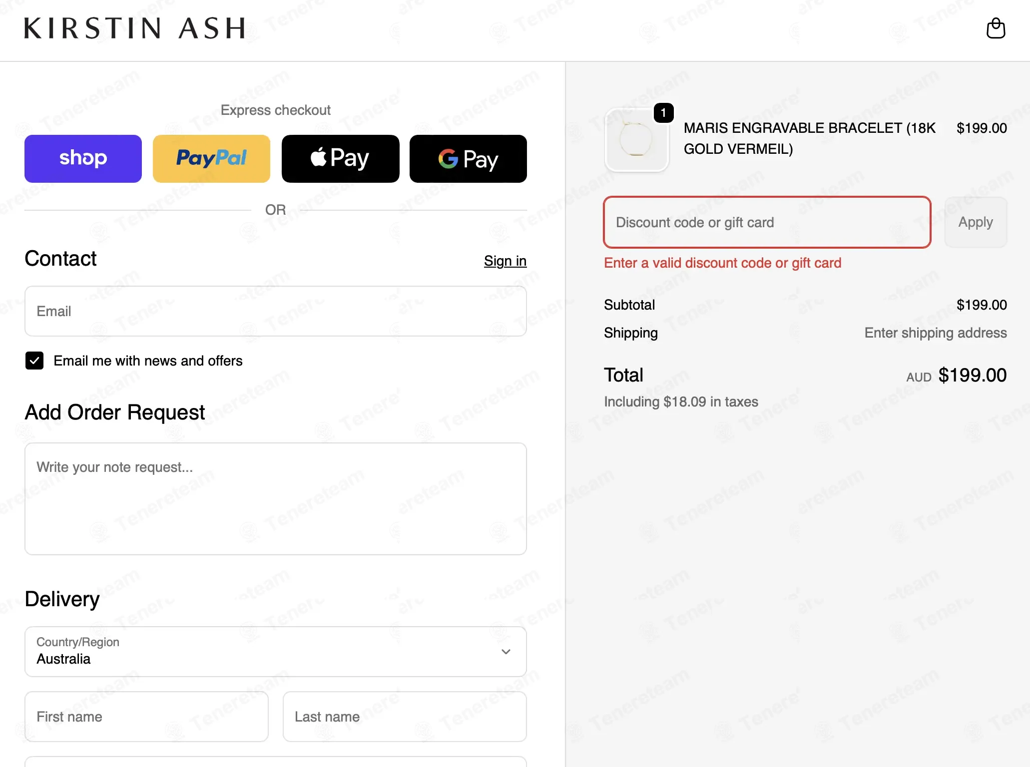 Kirstin Ash AU coupon code: 10% off with CF10. Tested and valid as 4 months ago.