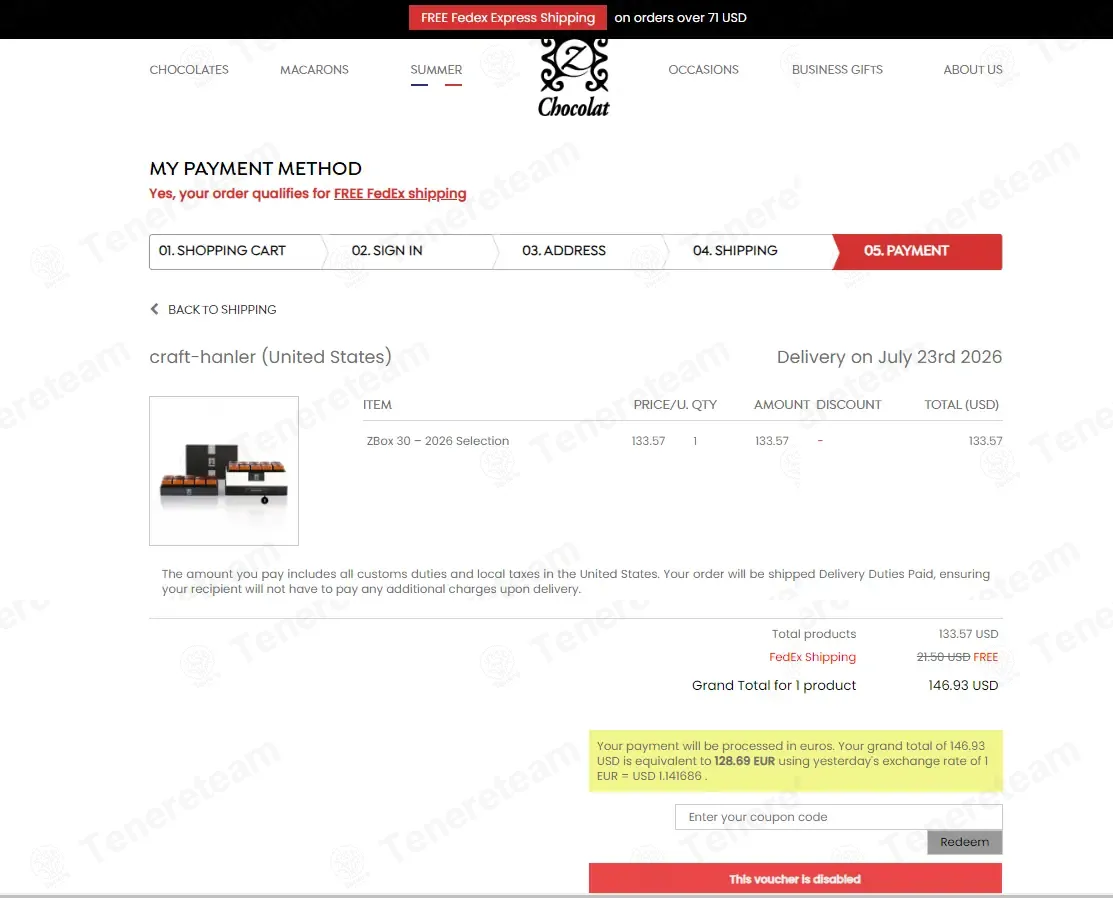 zChocolat coupon code: Sale off with Z-384432. Tested and valid as 2 minutes ago.