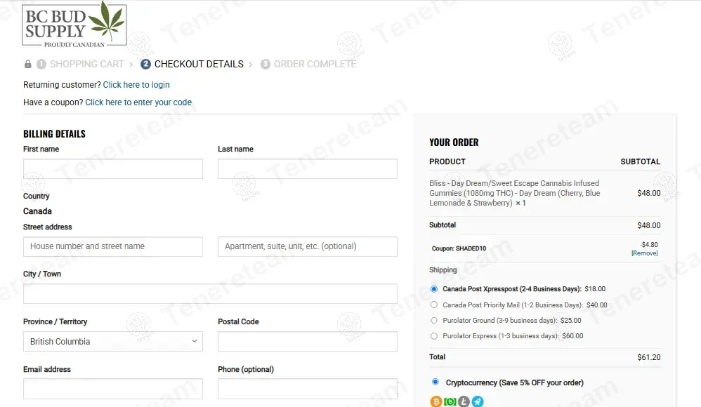 Bc Bud Supply coupon code: 10% off with SHADED10. Tested and valid as 1 year ago.