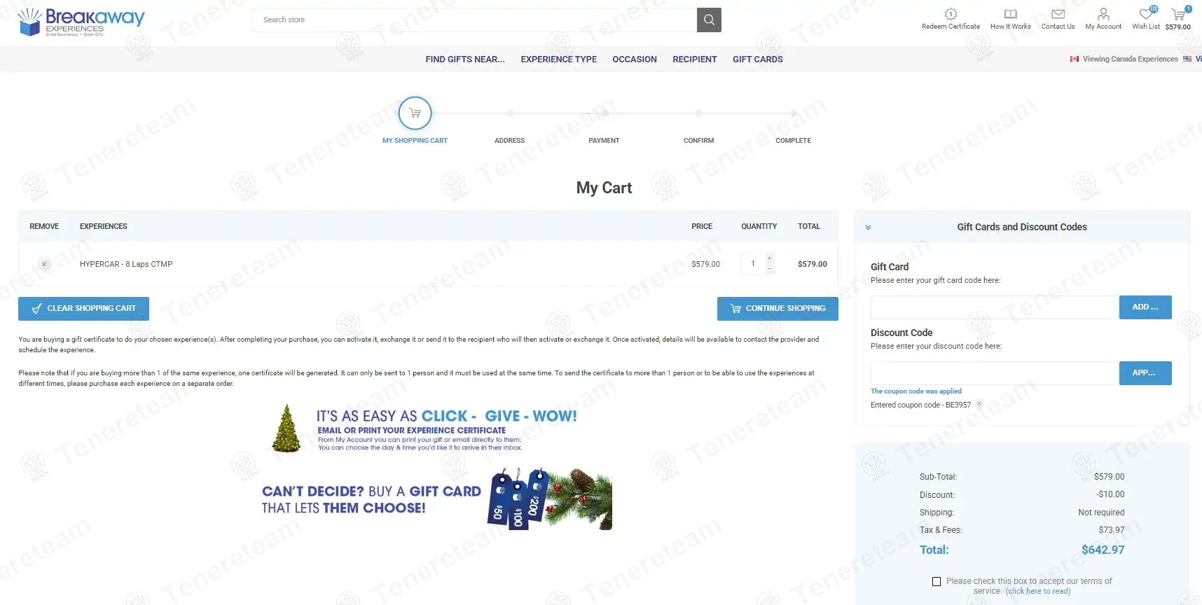 Breakaway Experiences coupon code: $10 off with BE3957. Tested and valid as 1 year ago.