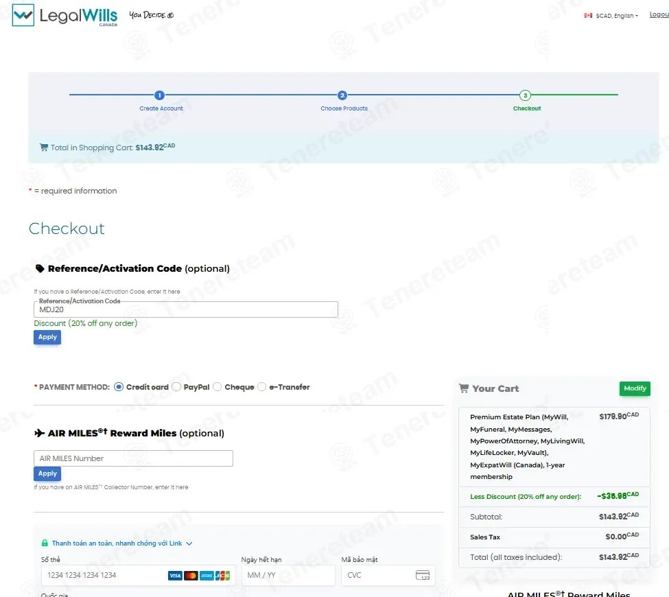 Legal Wills coupon code: 20% off with MDJ20. Tested and valid as 1 month ago.