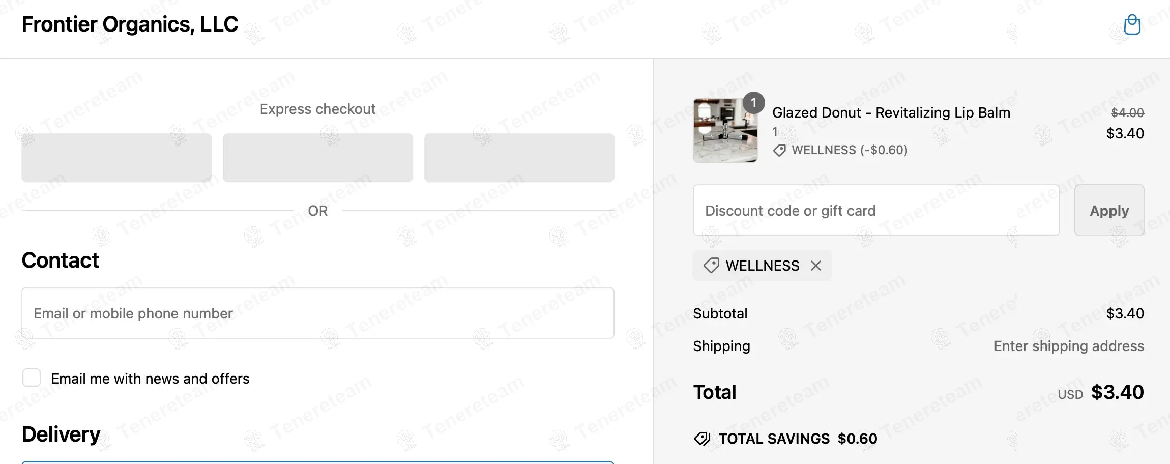 Frontier Organics apply coupon code