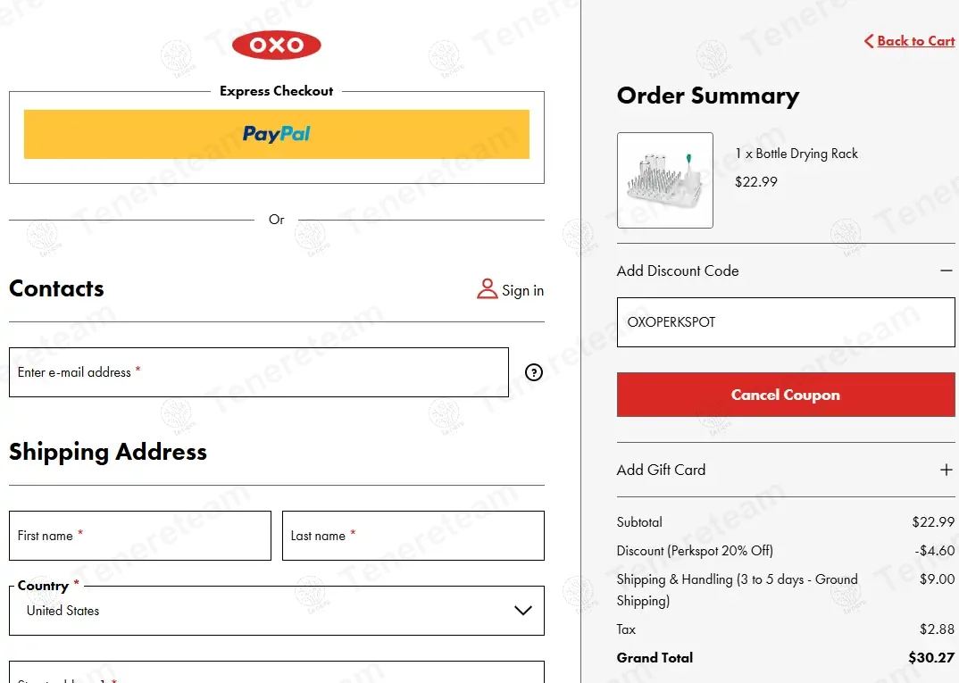Oxo coupon code: 20% off with OXOPERKSPOT. Tested and valid as 1 year ago.