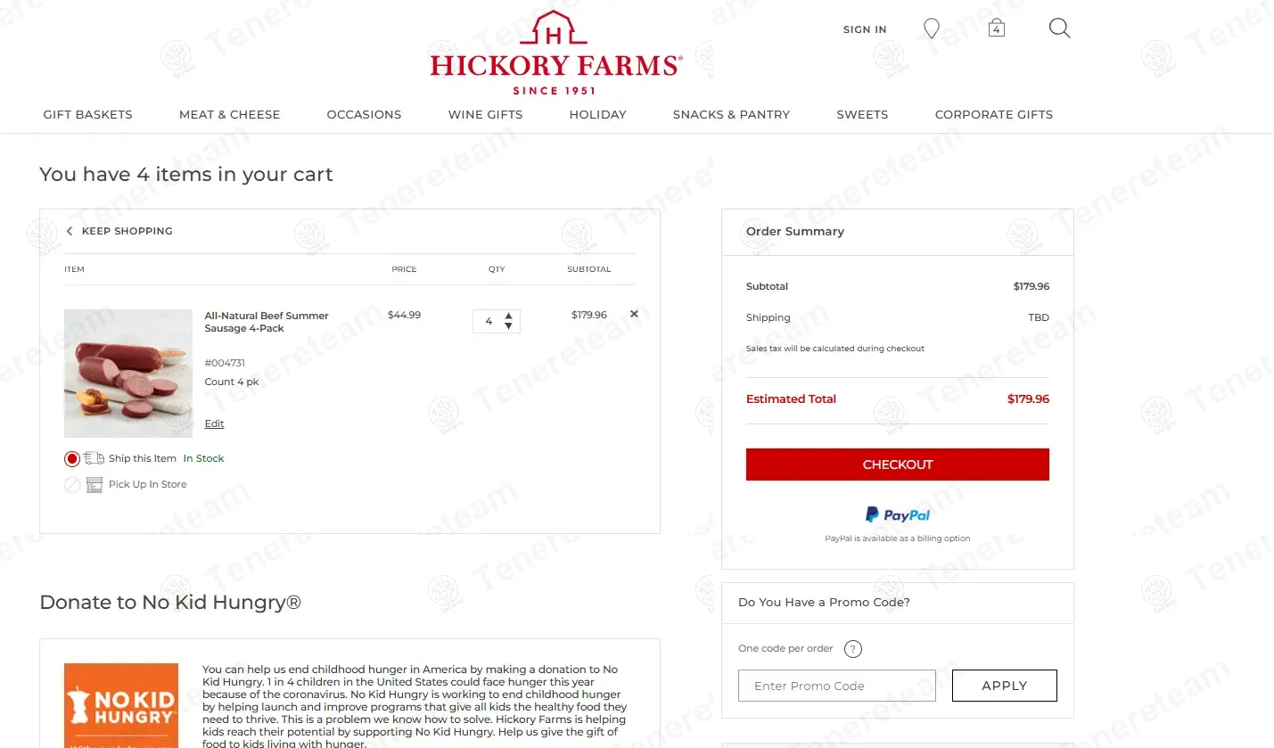 Hickory Farms coupon code: Sale off with HFAF150. Tested and valid as 10 months ago.