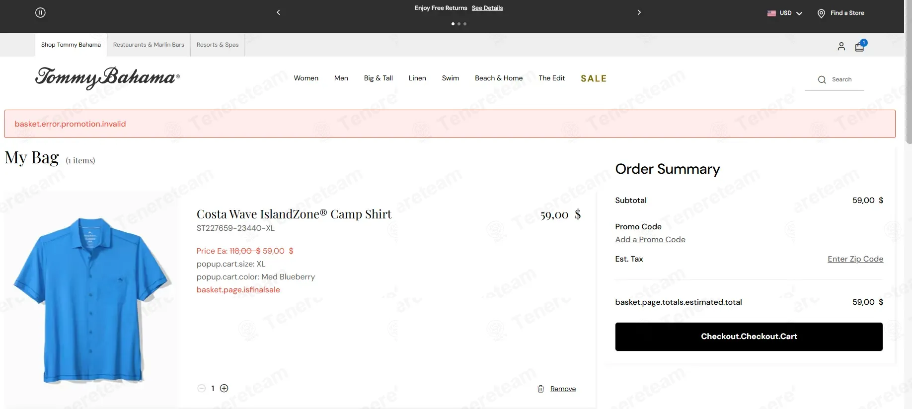 Tommy Bahama coupon code: Sale off with COOKIESGWP. Tested and valid as 3 weeks ago.