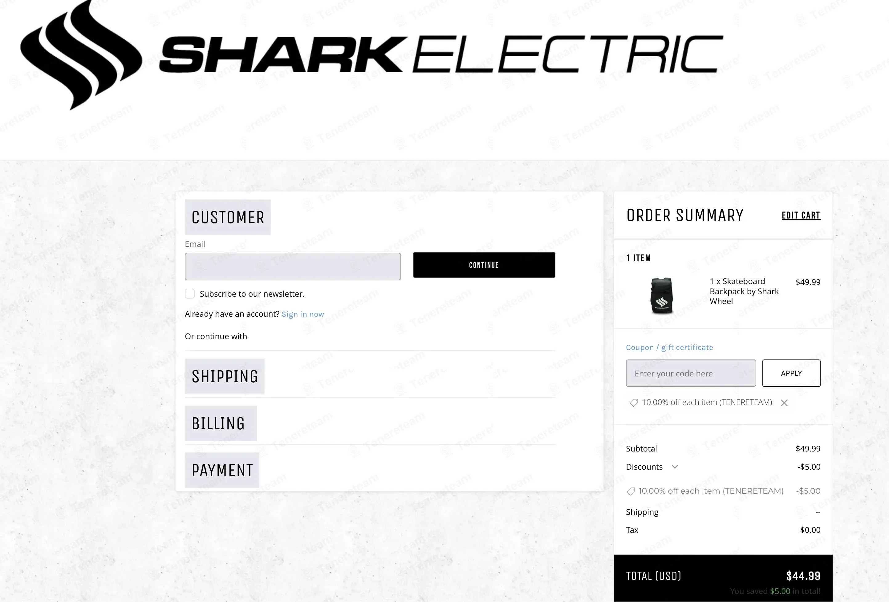 Electric Shark Wheel coupon code verified as working at checkout